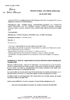 Procès-verbal conseil municipal du 28 août 2025